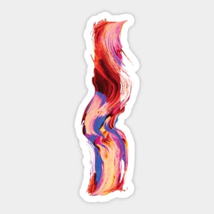Colorful Painted Initial Letter I Sticker